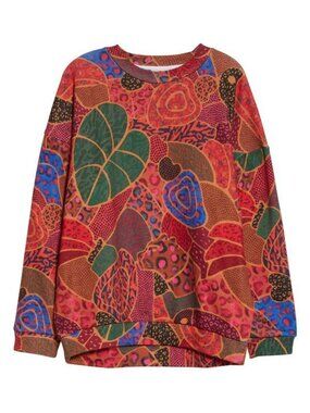 FARM Rio Hideen Animals Beaded Balls Sweatshirt S ASO TV Colorful Pullover